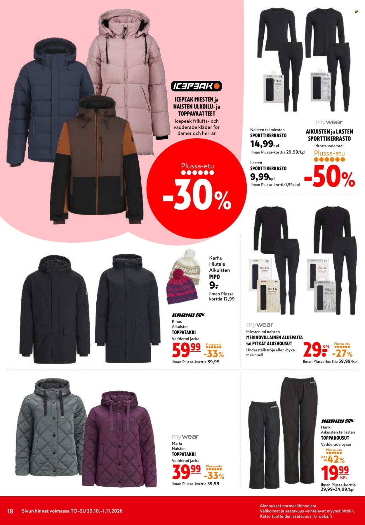 K-citymarket tarjoukset - 29.10.2026 - 01.11.2026. Sivu 18