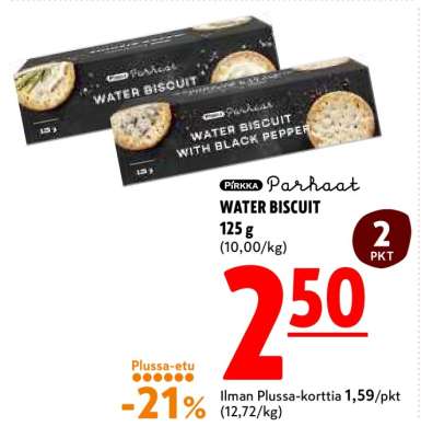Pirkka Parhaat WATER BISCUIT
