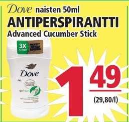 Dove naisten 50ml