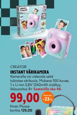 CREATOR INSTANT VÄRIKAMERA