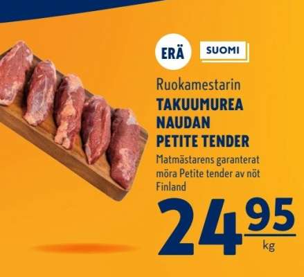 Ruokamestarin Takuumurea Naudan Petite Tender