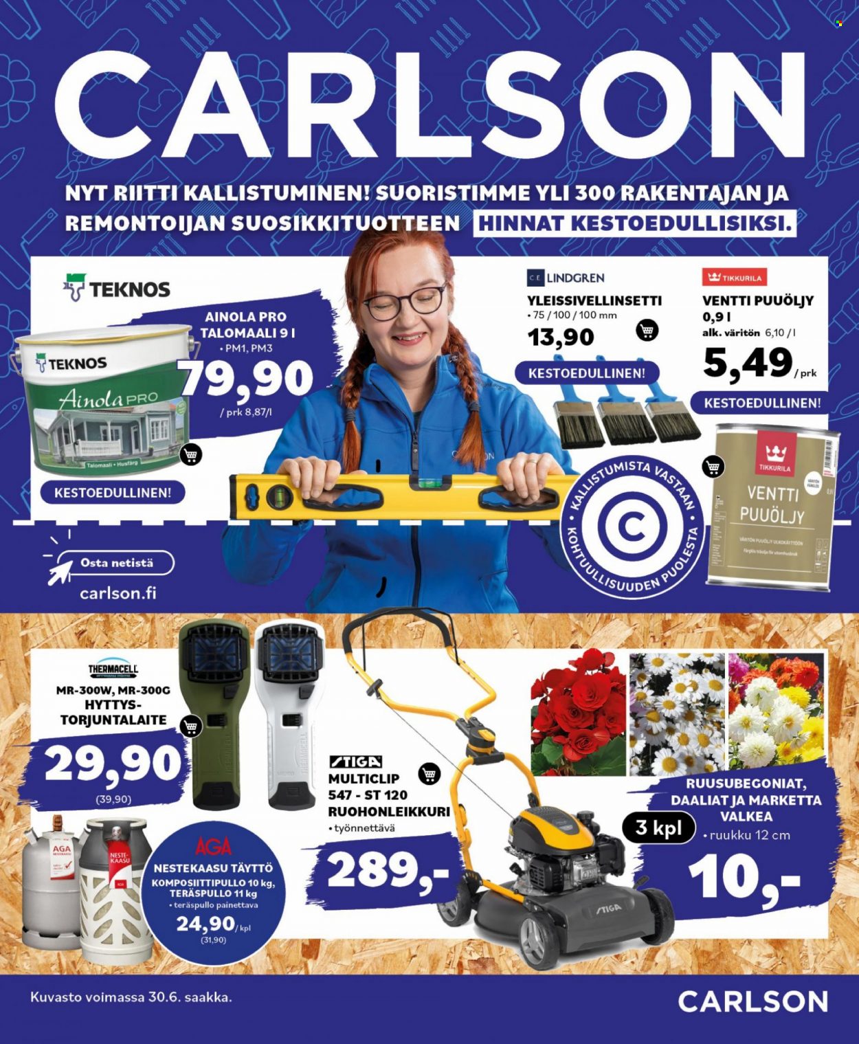 Carlson tarjoukset  - 15.06.2022 - 30.06.2022. Sivu 1.