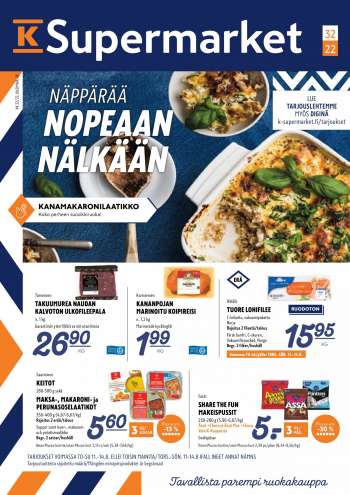K-Supermarket tarjoukset - NÄPPÄRÄÄ NOPEAAN NÄLKÄÄN
