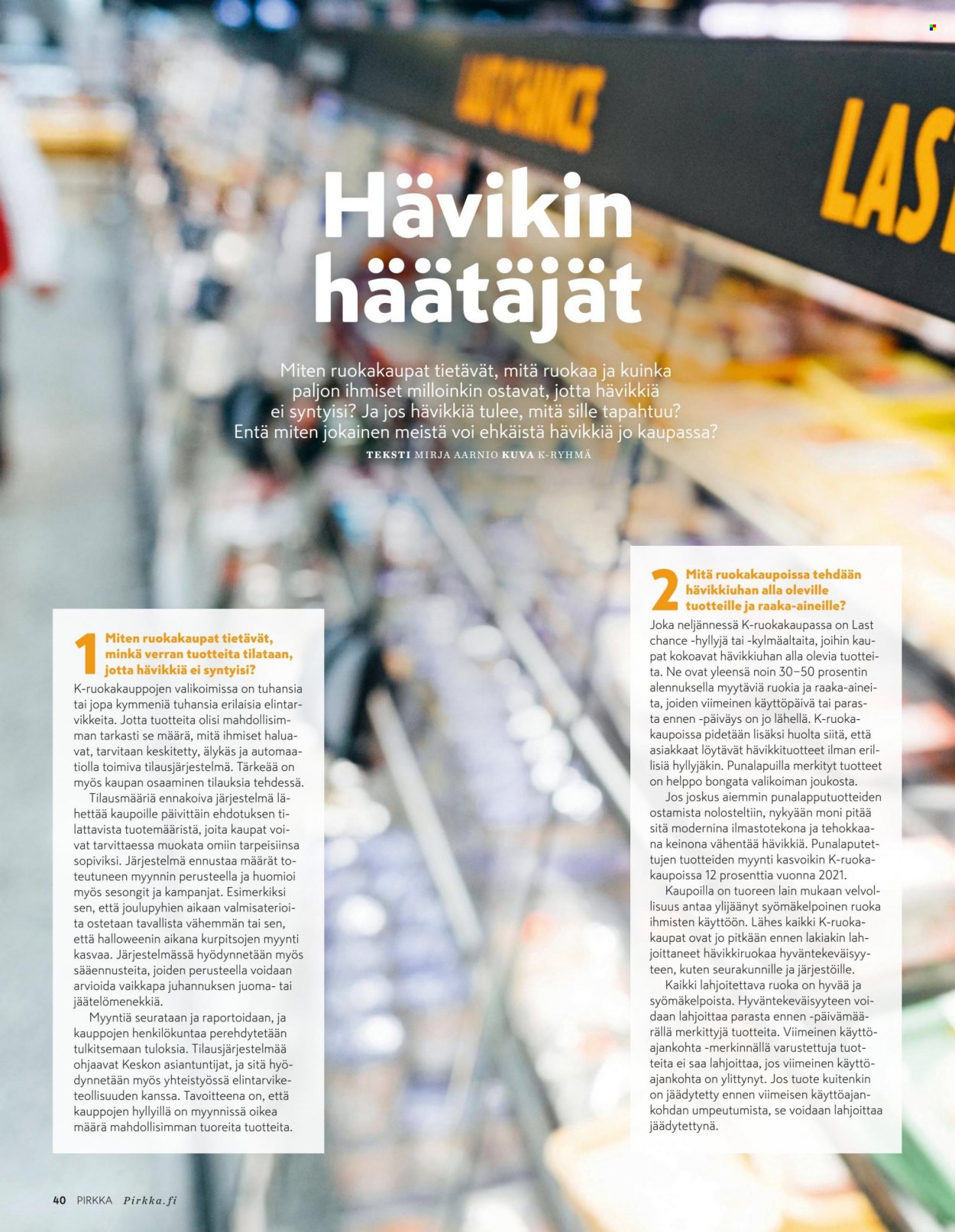 K-Supermarket tarjouslehti  - 31.08.2022 - 04.10.2022. Sivu 40.