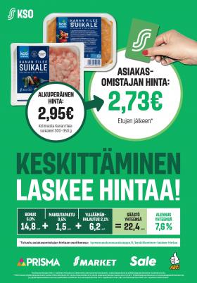 S-market - KESKITTÄMINEN LASKEE HINTAA!
