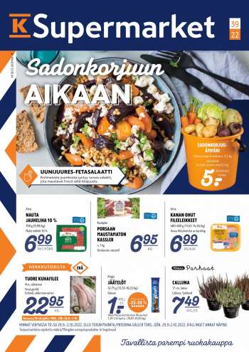 K-Supermarket tarjoukset - Sadonkorjuun AIKAAN