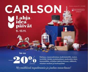 Carlson tarjoukset  - 09.11.2022 - 06.12.2022.