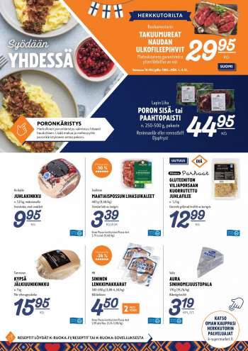K-Supermarket tarjoukset  - 01.12.2022 - 06.12.2022.