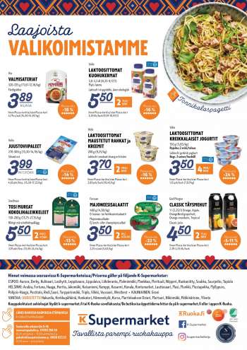 K-Supermarket tarjoukset  - 08.12.2022 - 11.12.2022.