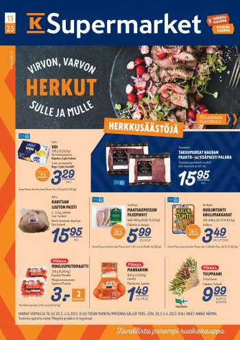 K-Supermarket tarjoukset - VIRVON, VARVON HERKUT SULLE JA MULLE